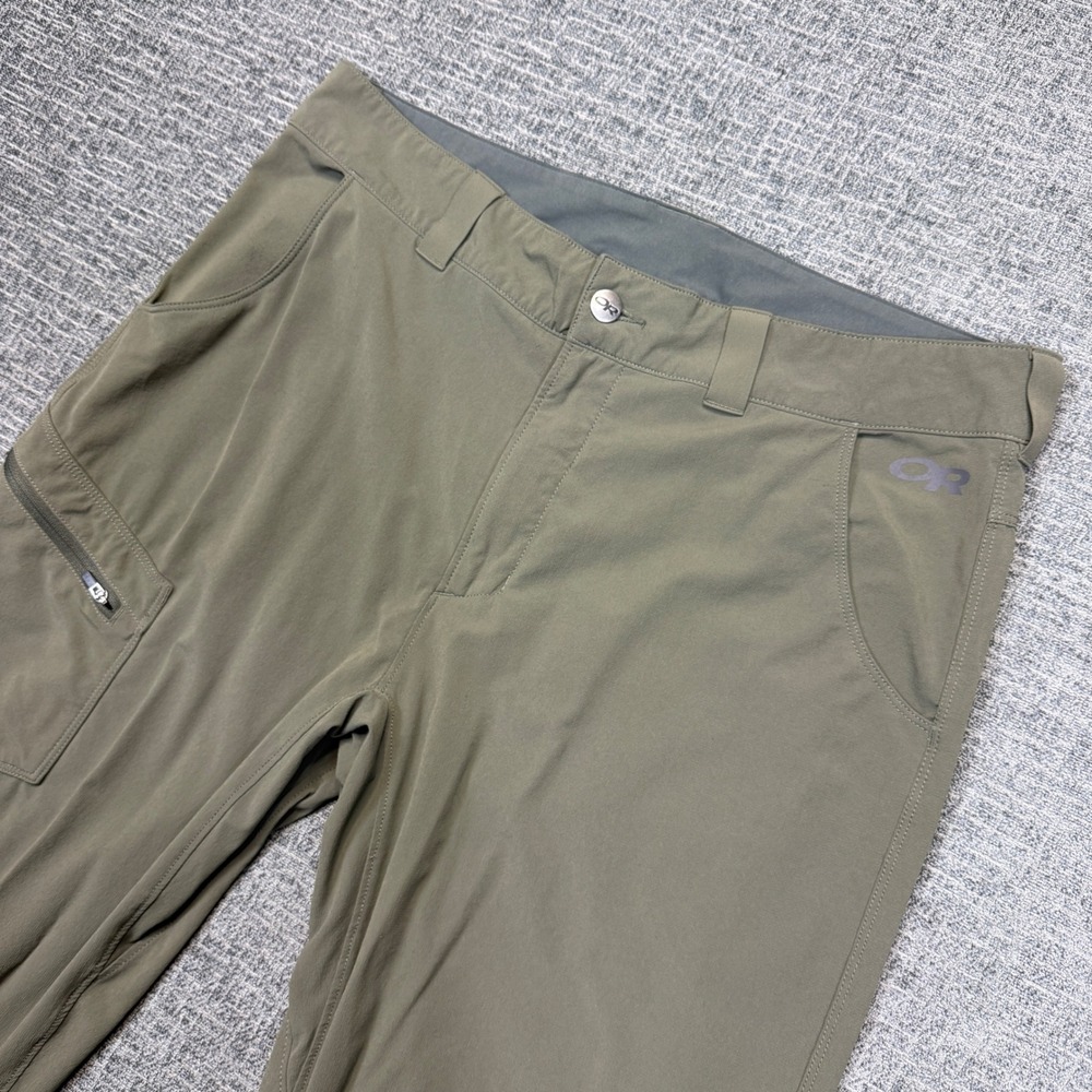 Outdoor Research Ferrosi Pants Mens 34 Green Hiking Climbing Stretch Trousers